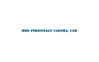 WHS PERSONALO VADYBA, UAB